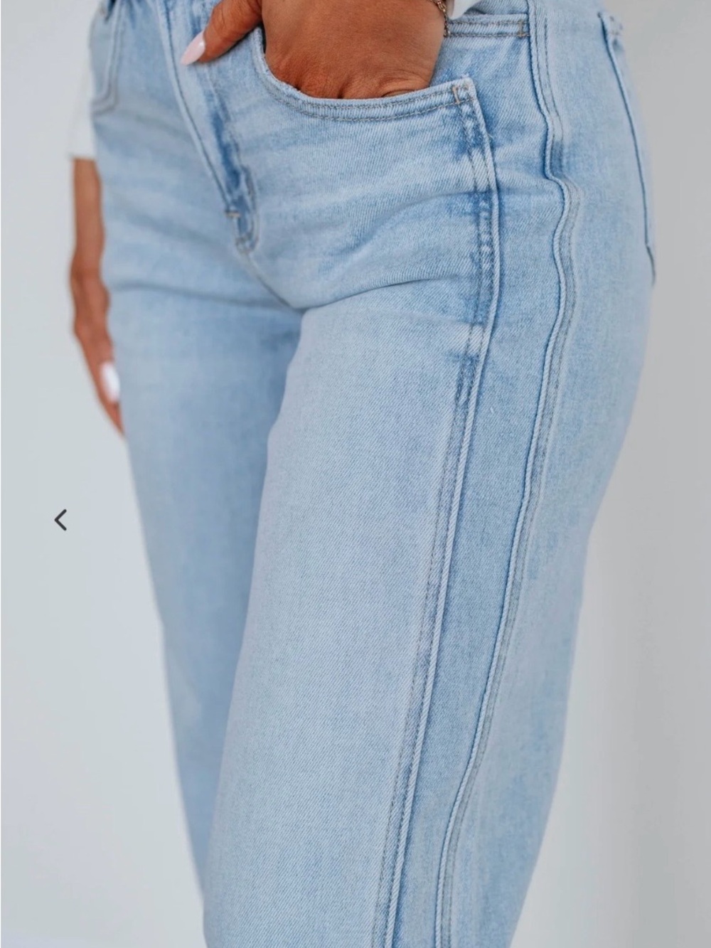 Light Wash Flying Monkey Wide Leg Cuff Jeans size 31 - Picture 3 of 8